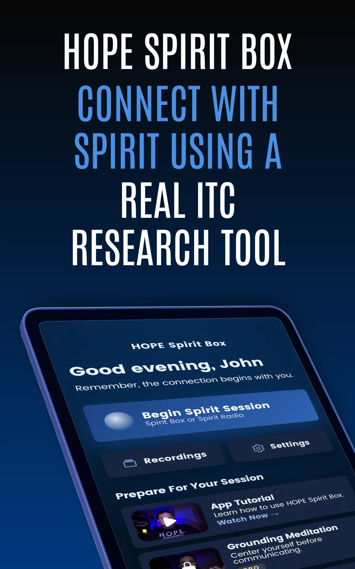 HOPE Spirit Box screenshot